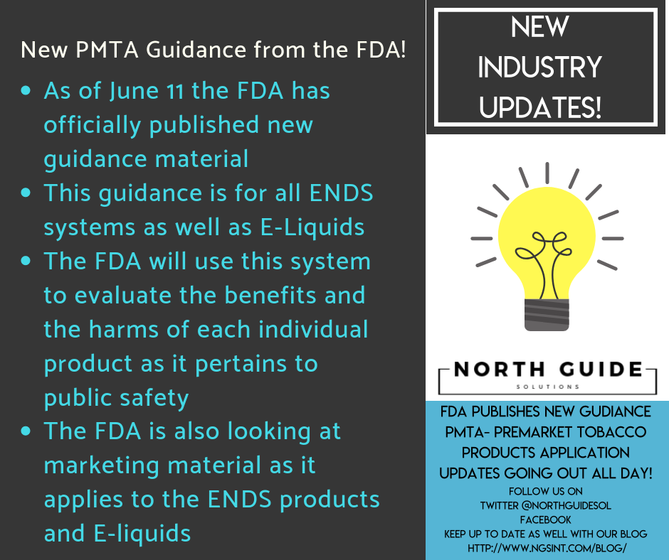 PMTA Guidance Update